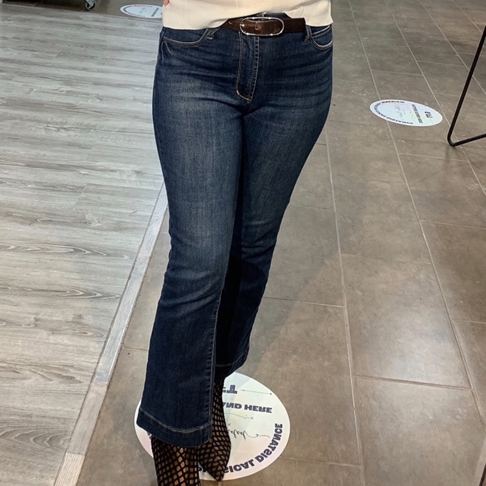 Articles Of Society High Rise Crop Flare Jeans